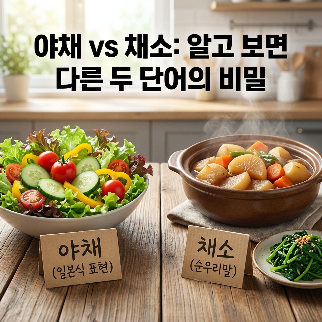 야채와 채소, 같은 말 아니었어? 알고 보면 다른 두 단어의 비밀