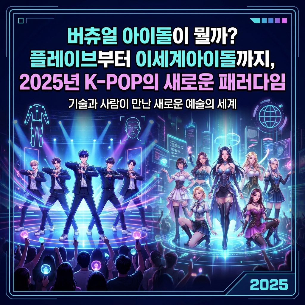 버츄얼 아이돌이 뭘까? 플레이브부터 이세계아이돌까지, 2025년 K-POP의 새로운 패러다임