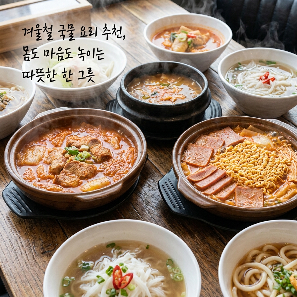 겨울철 국물 요리 추천, 몸도 마음도 녹이는 따뜻한 한 그릇