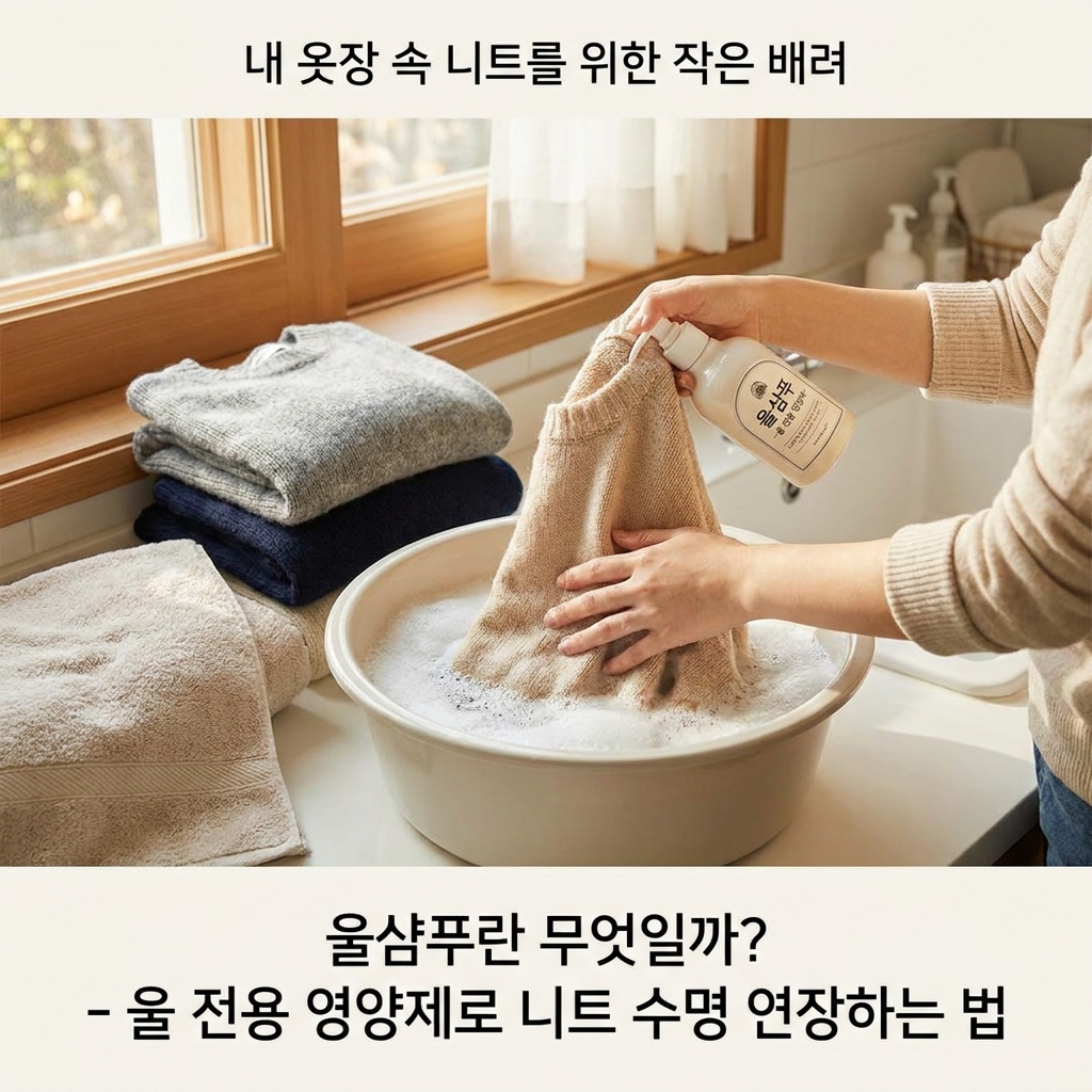 울샴푸란 무엇일까? 내 옷장 속 니트를 위한 작은 배려