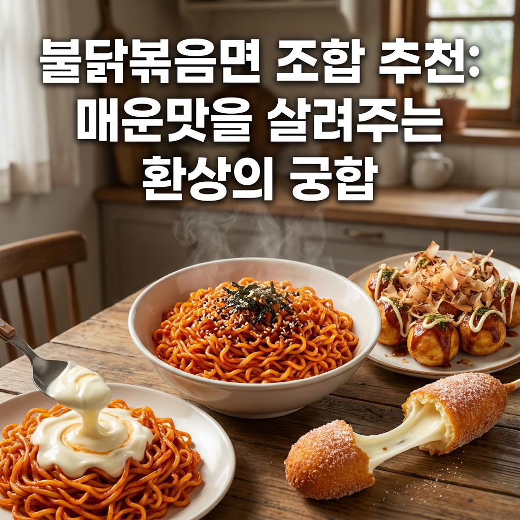 불닭볶음면 조합 추천: 매운맛을 살려주는 환상의 궁합