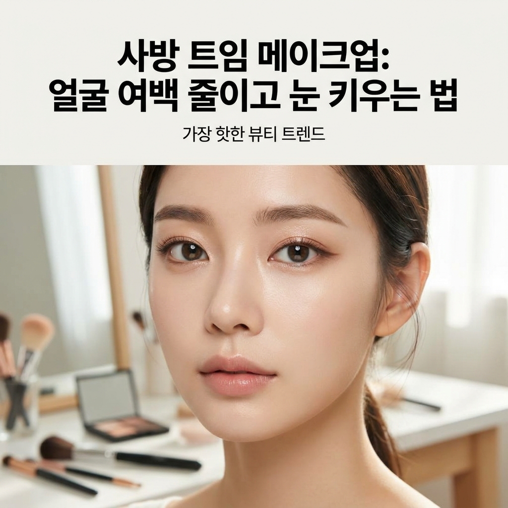 메이크업 트렌드: 사방 트임 메이크업으로 얼굴 여백 줄이고 눈 키우는 법