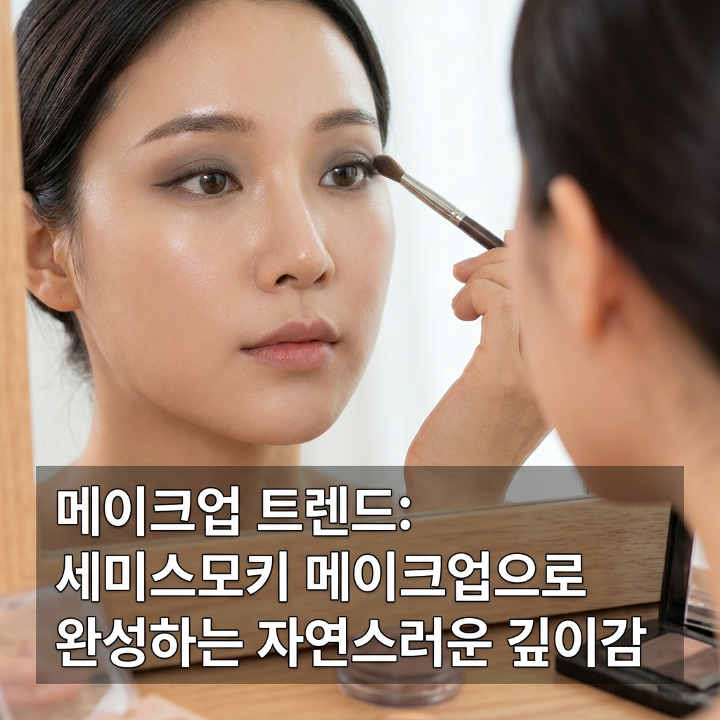 메이크업 트렌드: 세미스모키 메이크업으로 완성하는 자연스러운 깊이감