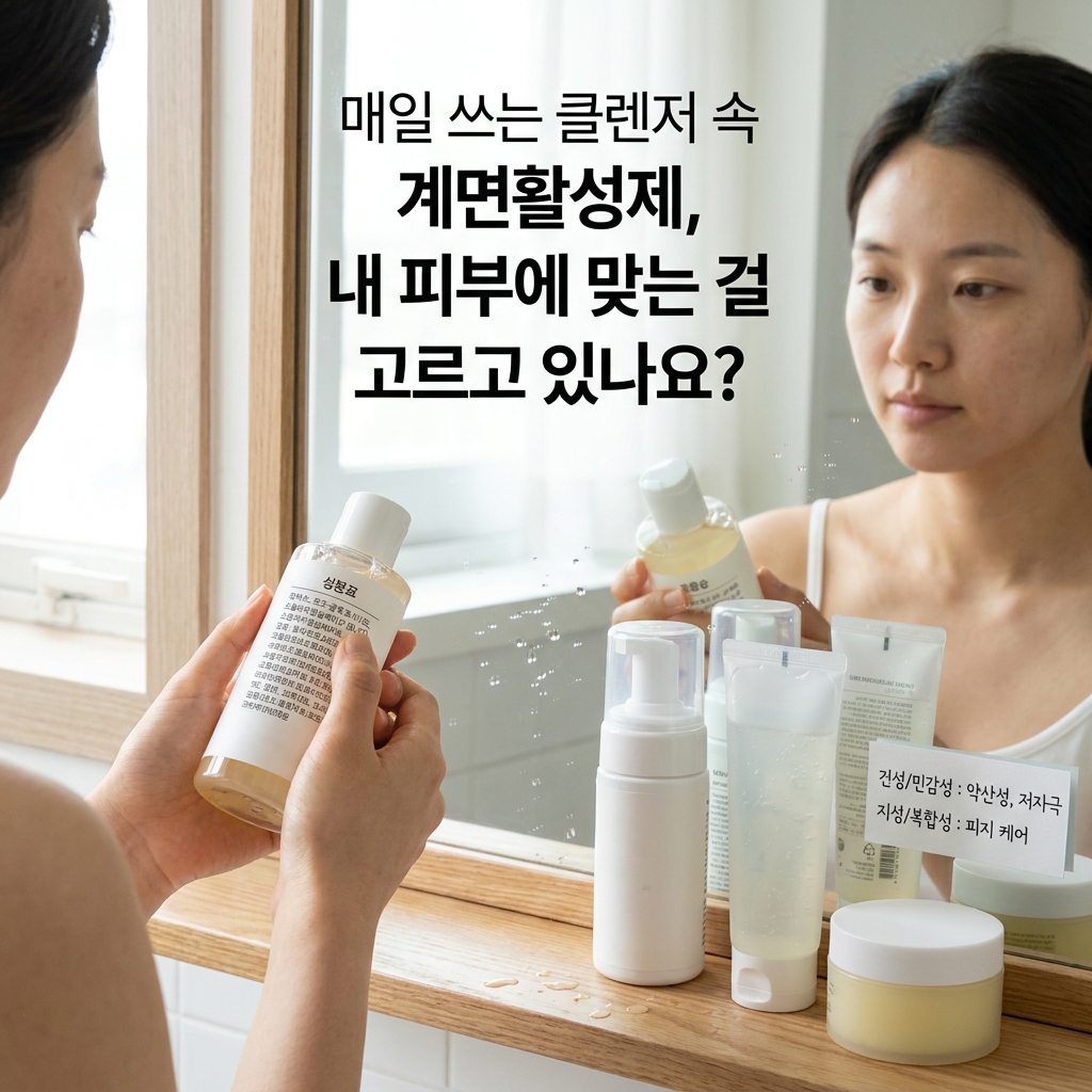 매일 쓰는 클렌저 속 계면활성제, 내 피부에 맞는 걸 고르고 있나요?