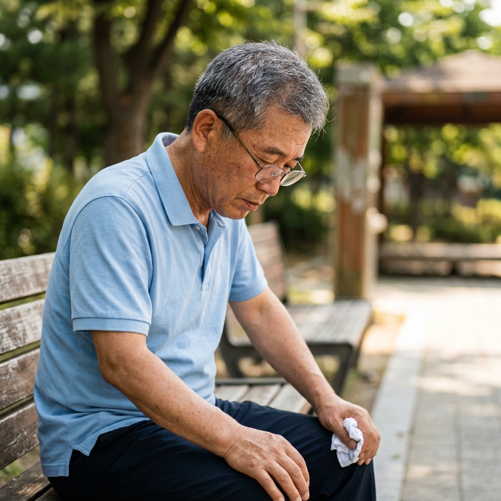 폭염 속 부모님, '이 증상' 나타나면 즉시 쉬게 하세요