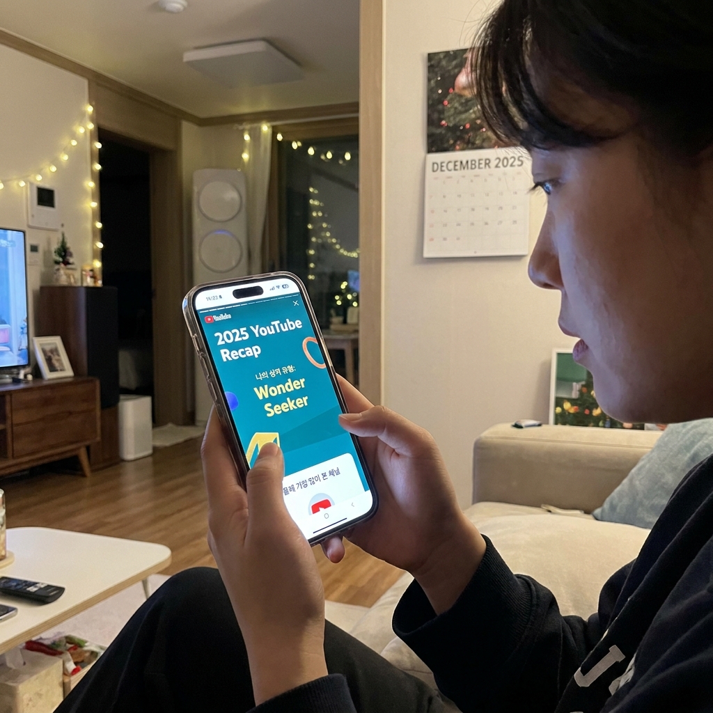 2025년 유튜브 리캡(Recap), 디지털 자아 성찰의 새로운 연말 풍경