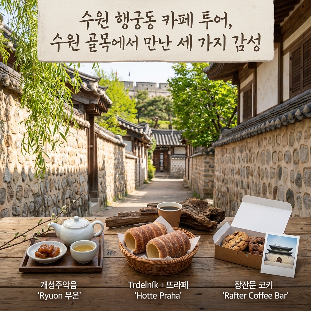 수원 행궁동 카페 투어, 수원 골목에서 만난 세 가지 감성