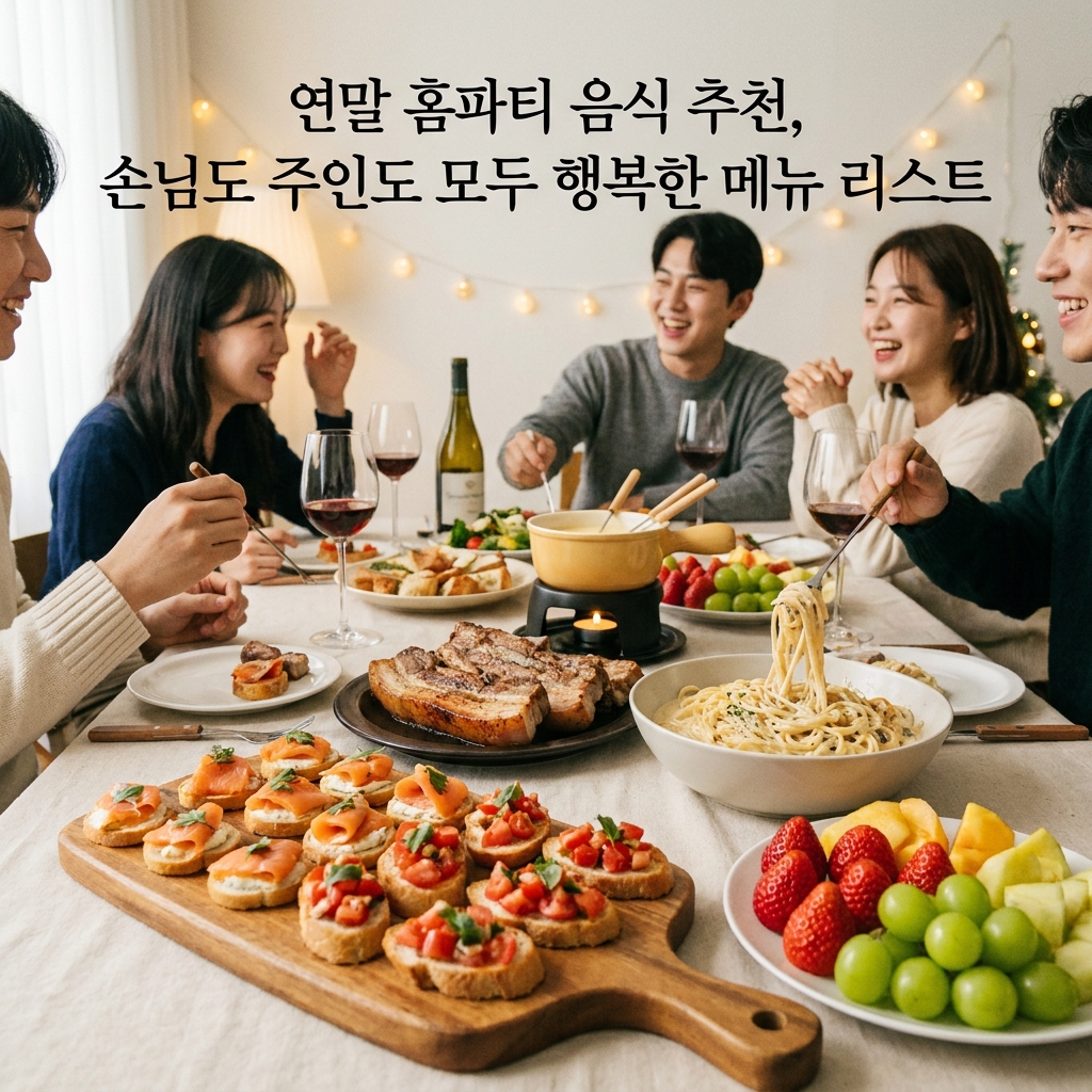 연말 홈파티 음식 추천, 손님도 주인도 모두 행복한 메뉴 리스트