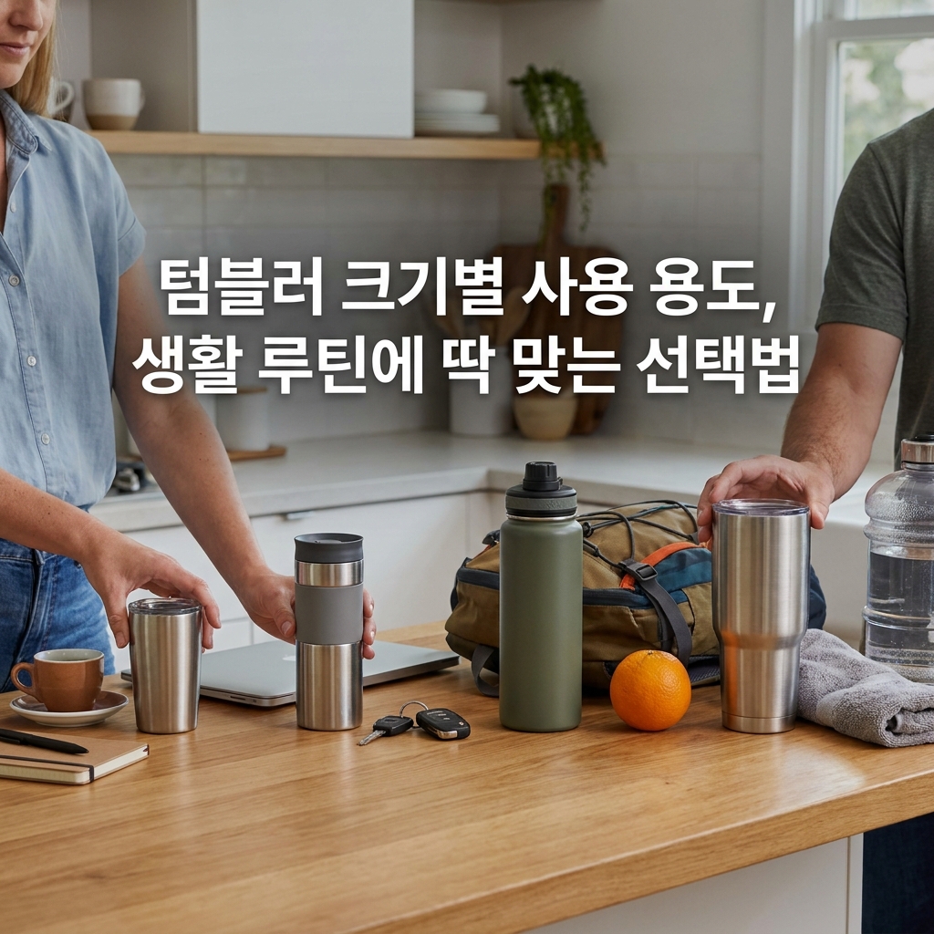 텀블러 크기별 사용 용도, 생활 루틴에 딱 맞는 선택법