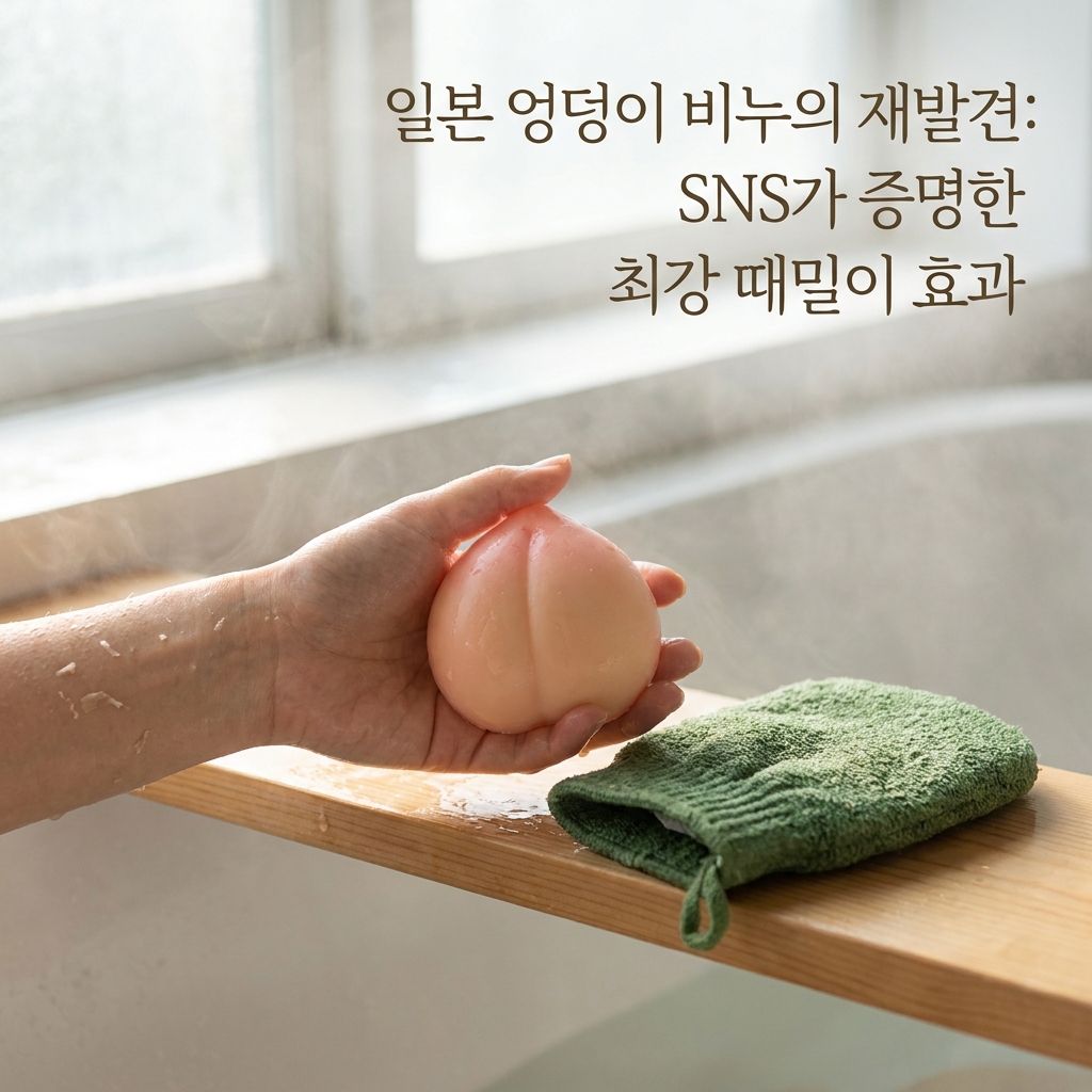 일본 엉덩이 비누의 재발견, SNS가 증명한 때밀이 효과