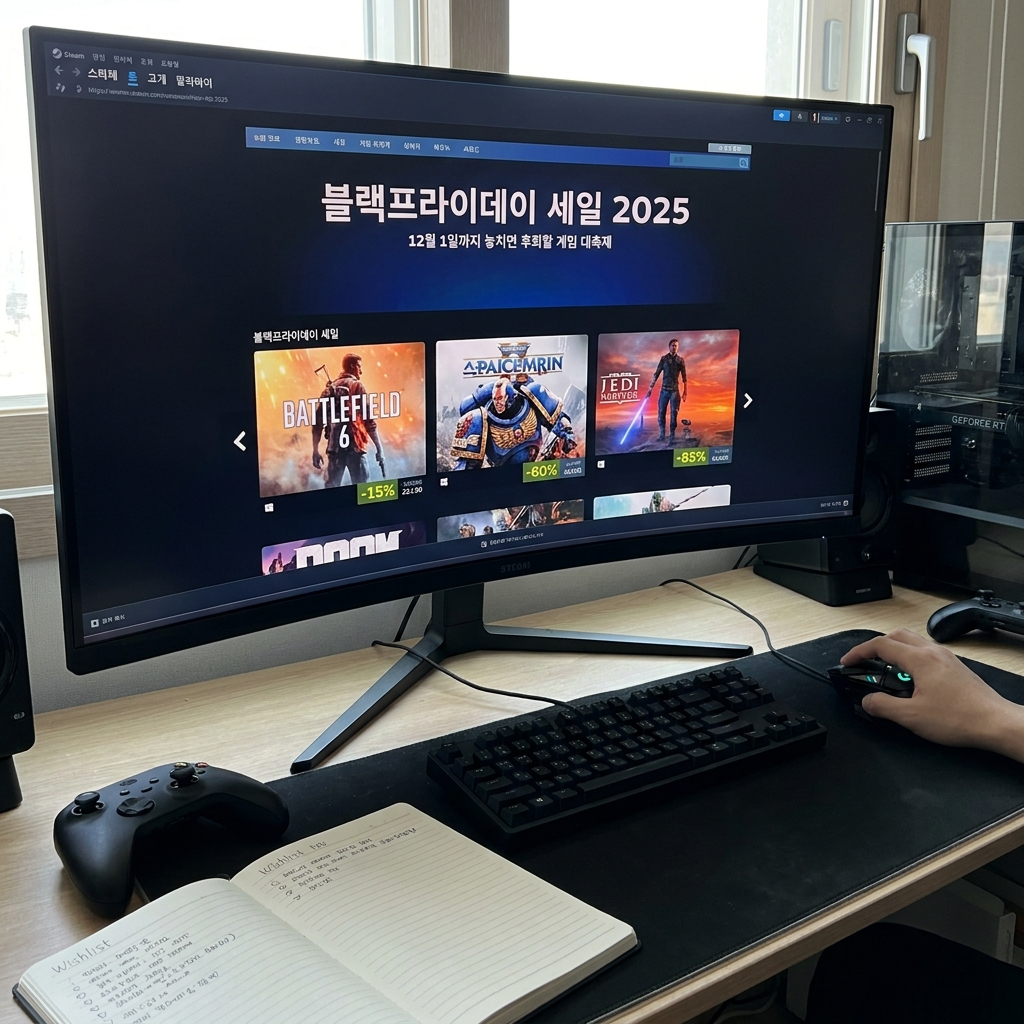 스팀 블랙프라이데이 세일 2025, 12월 1일까지 놓치면 후회할 게임 대축제