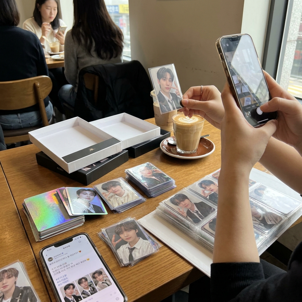 k-pop 아이돌 랜덤 포토카드 문화