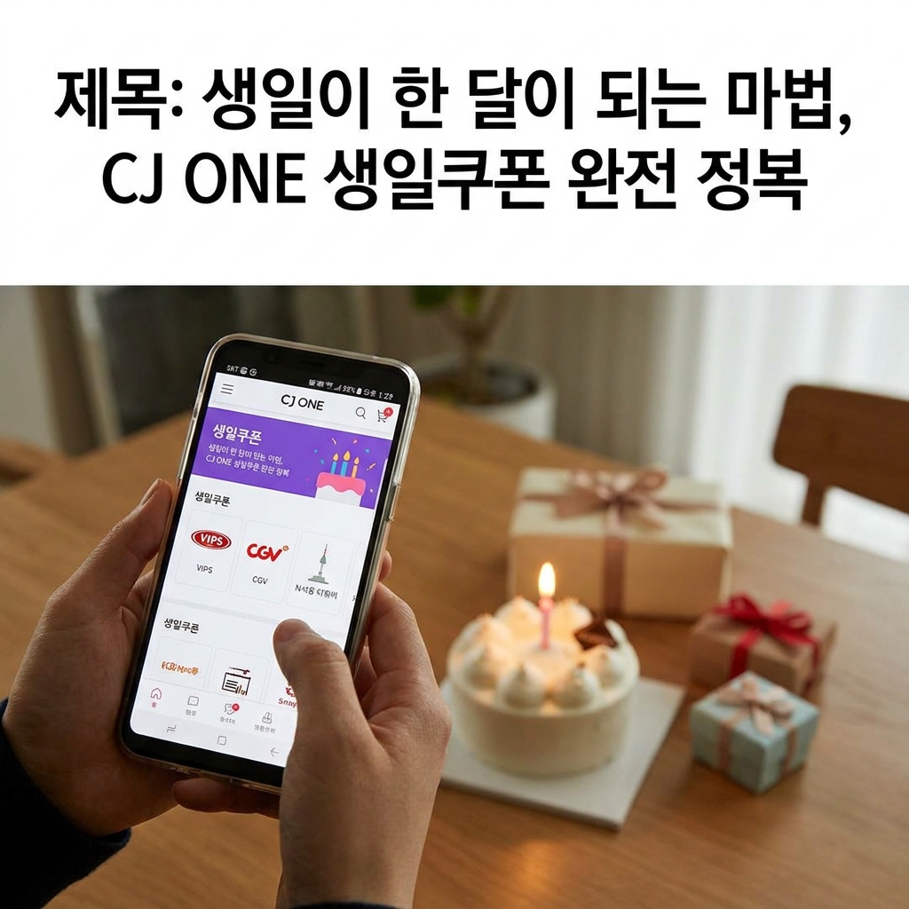 생일이 한 달이 되는 마법, CJ ONE 생일쿠폰 완전 정복