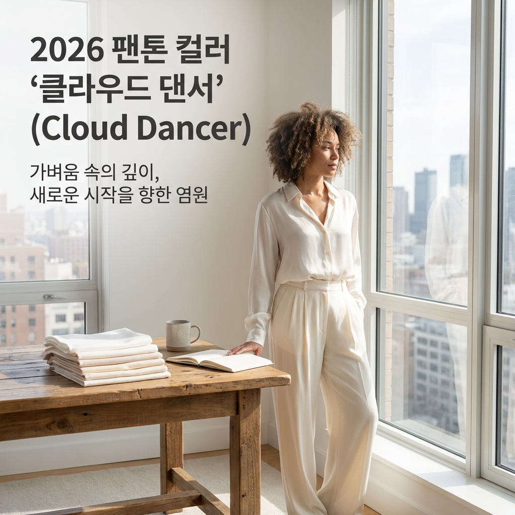 2026 팬톤 컬러 ‘클라우드 댄서’ Cloud dancer