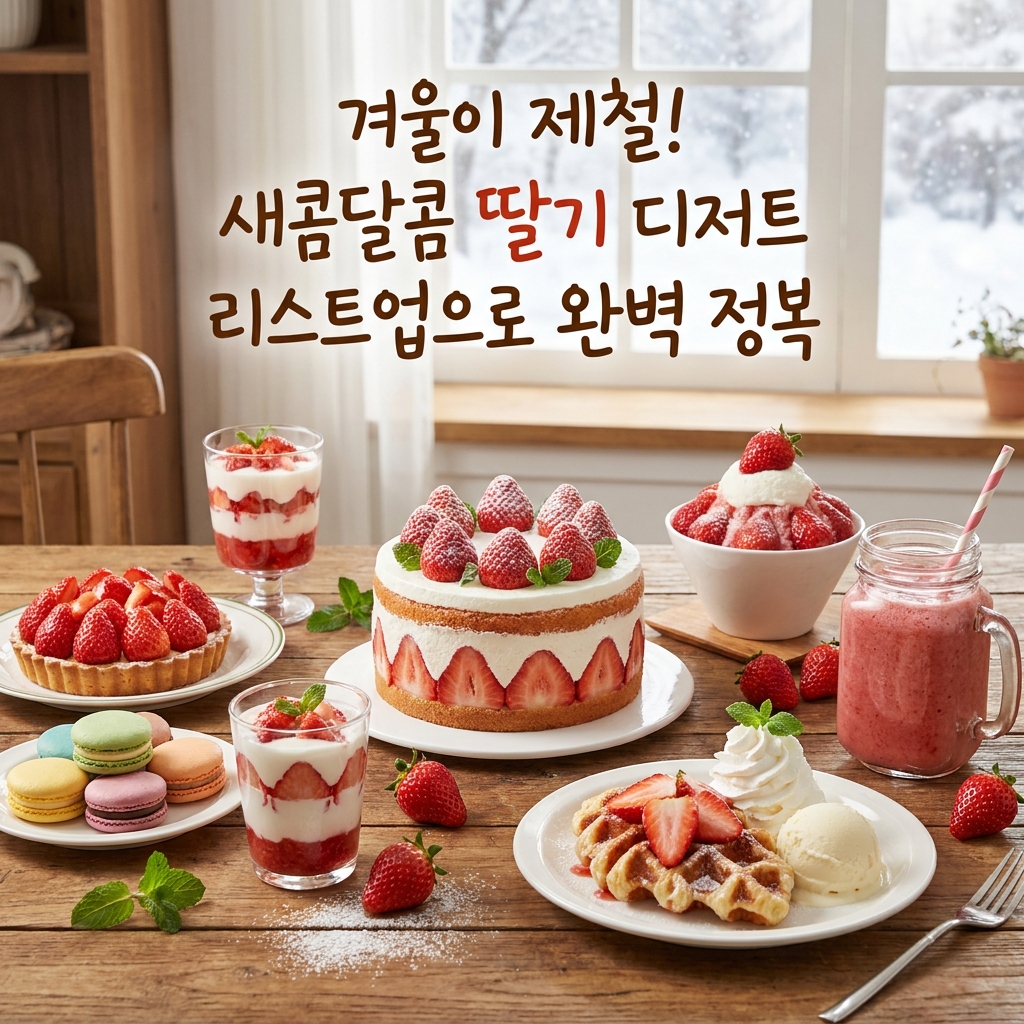 겨울이 제철! 새콤달콤 딸기 디저트 리스트업으로 완벽 정복