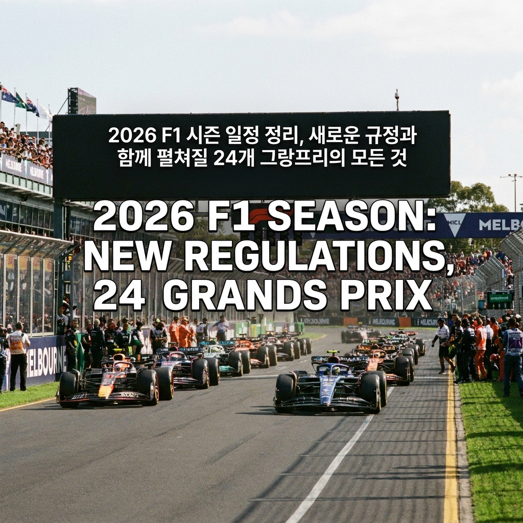 2026 F1 시즌 일정 정리, 새로운 규정과 함께 펼쳐질 24개 그랑프리의 모든 것
