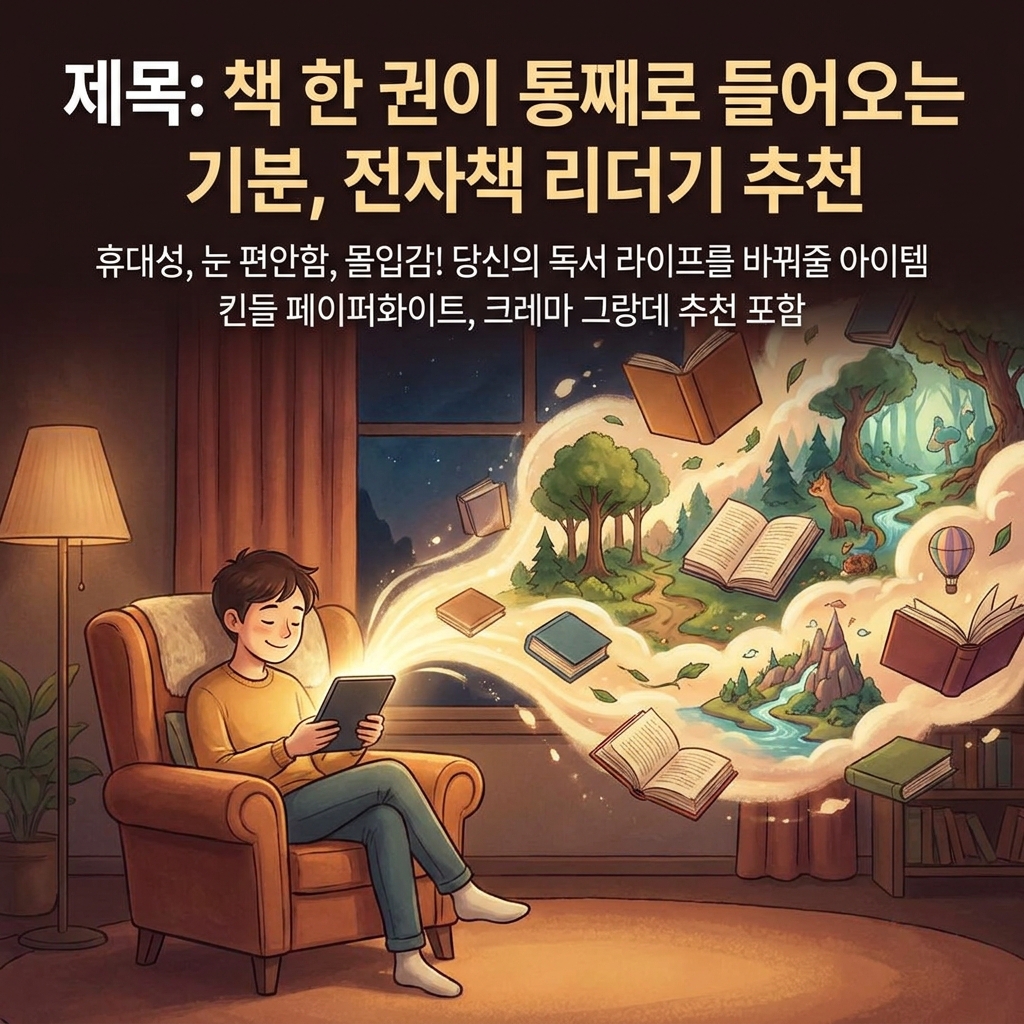 책 한 권이 통째로 들어오는 기분, 전자책 리더기 추천