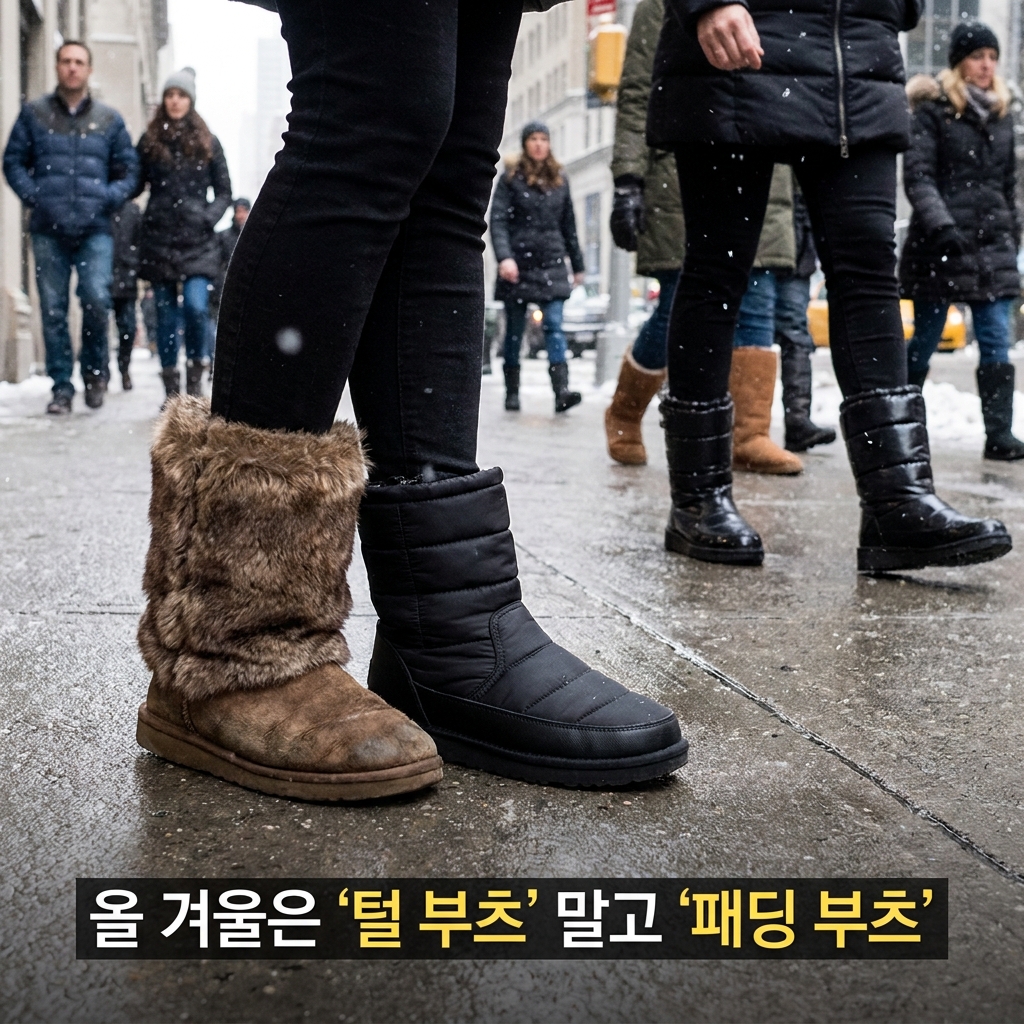 올 겨울은 '털 부츠' 말고 '패딩 부츠'