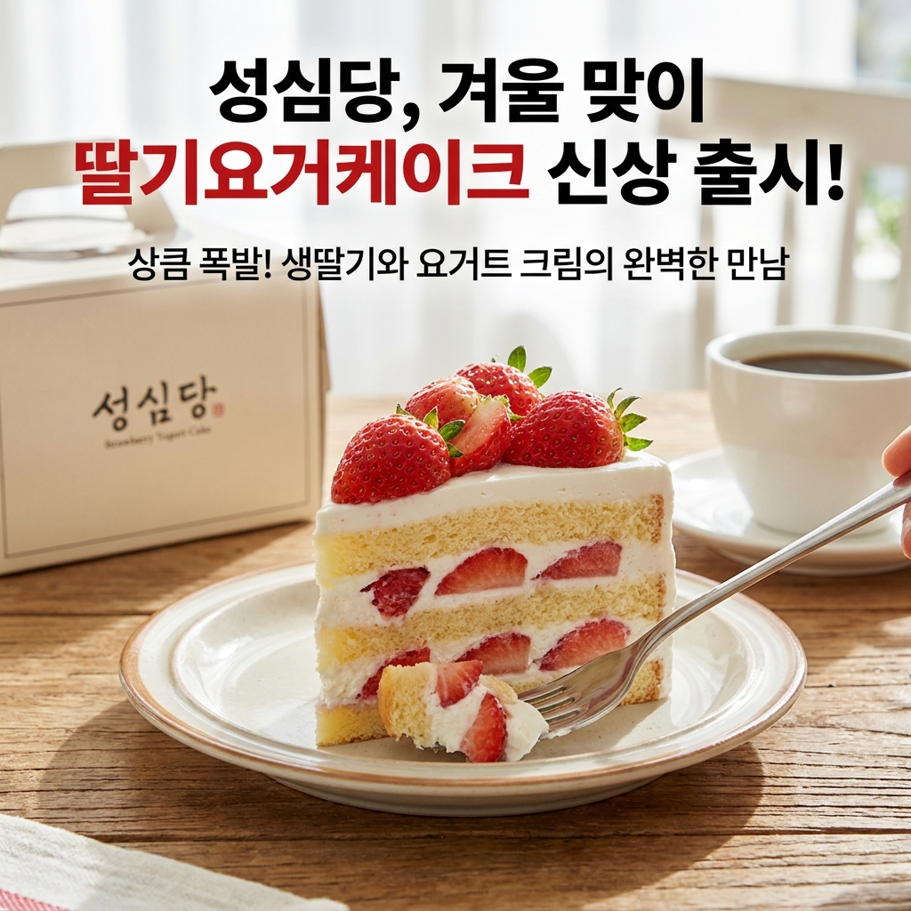 성심당, 겨울 맞이 딸기요거케이크 신상 출시!