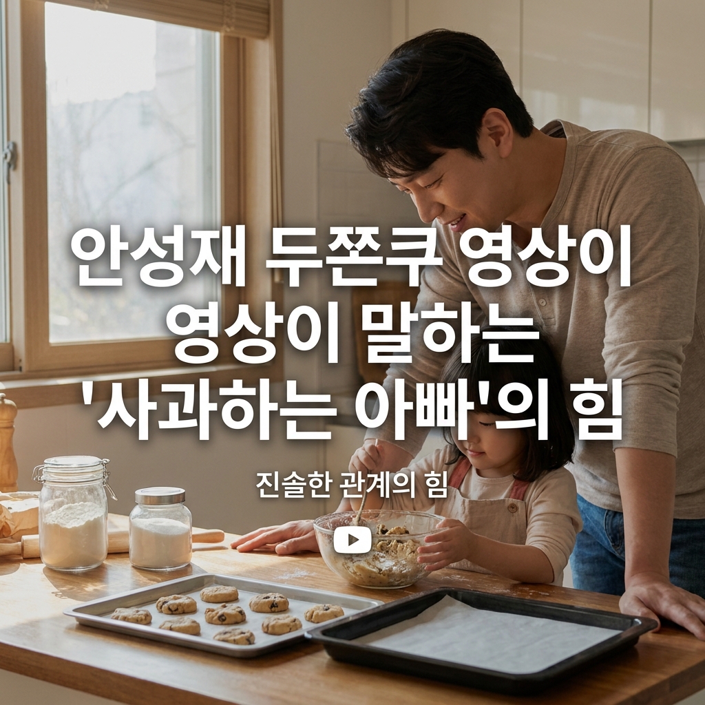안성재 두쫀쿠 영상이 말하는 '사과하는 아빠'의 힘