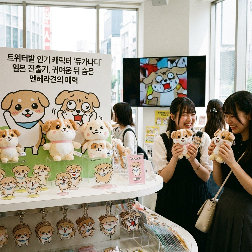 트위터발 인기 캐릭터 '듀가나디' 일본 진출기, 귀여움 뒤 숨은 멘헤라견의 매력