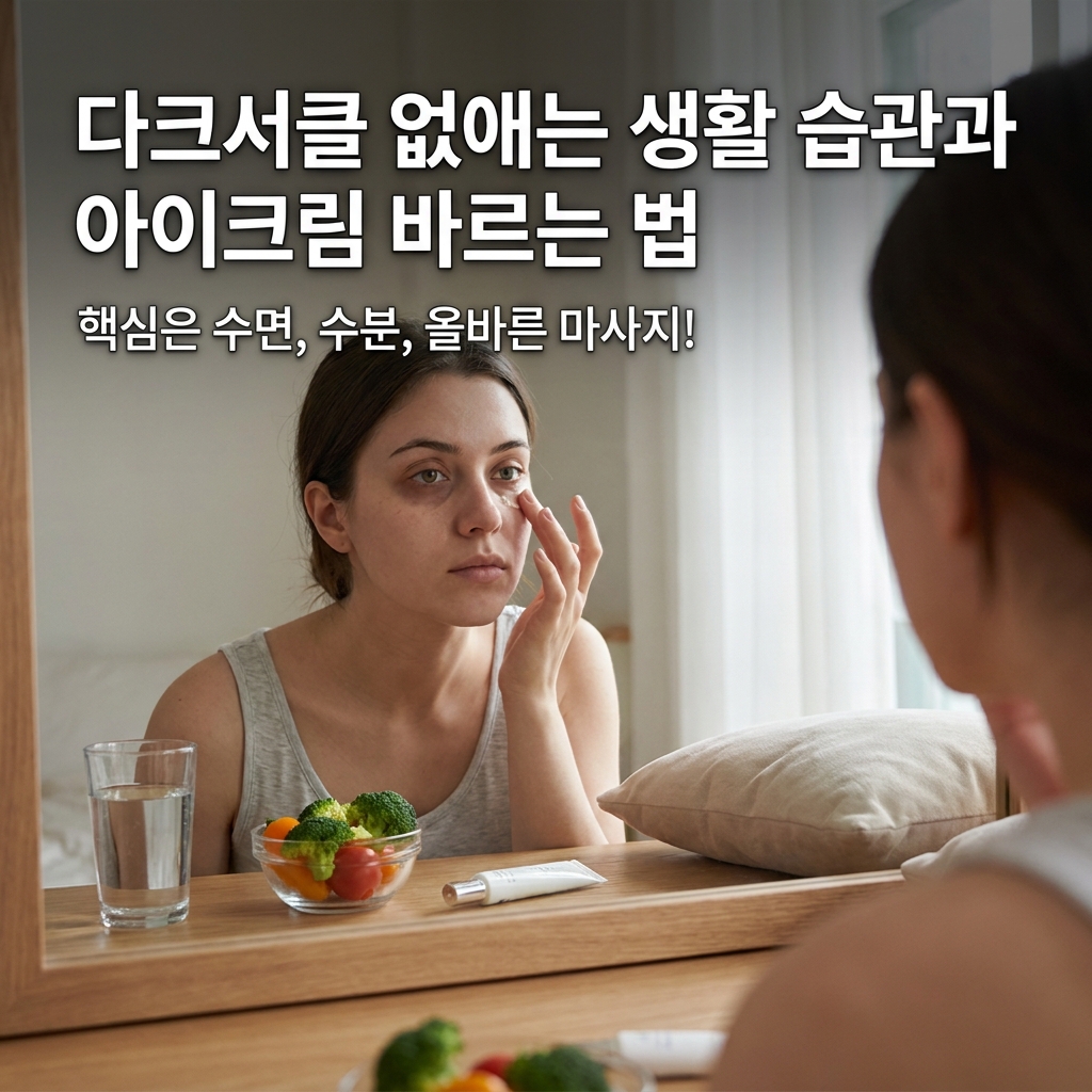 다크서클 없애는 생활 습관과 아이크림 바르는 법