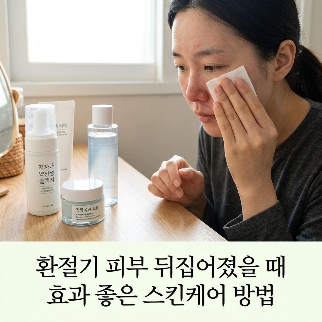 환절기 피부 뒤집어졌을 때 효과 좋은 스킨케어 방법