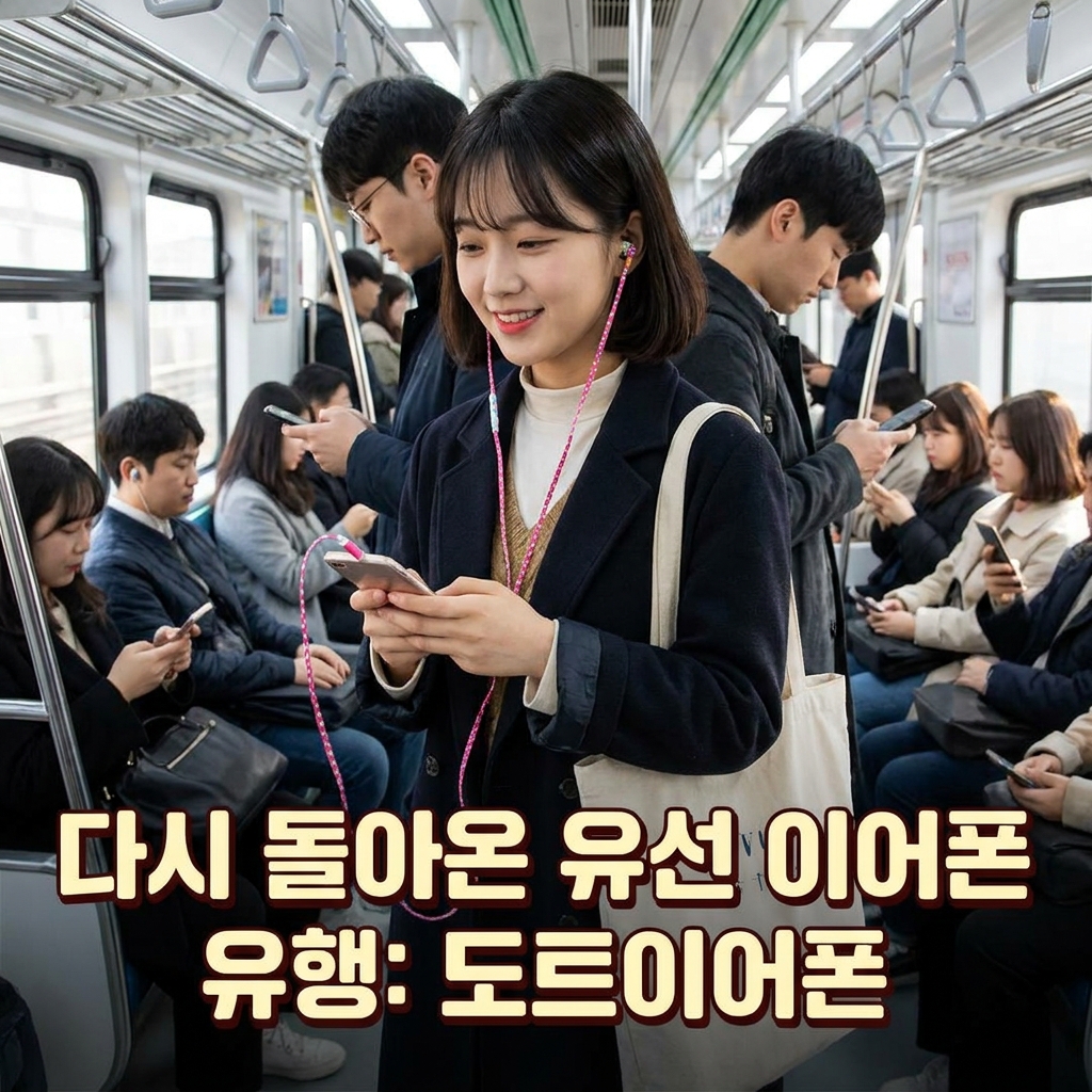 다시 돌아온 이어폰 유행. 도트이어폰