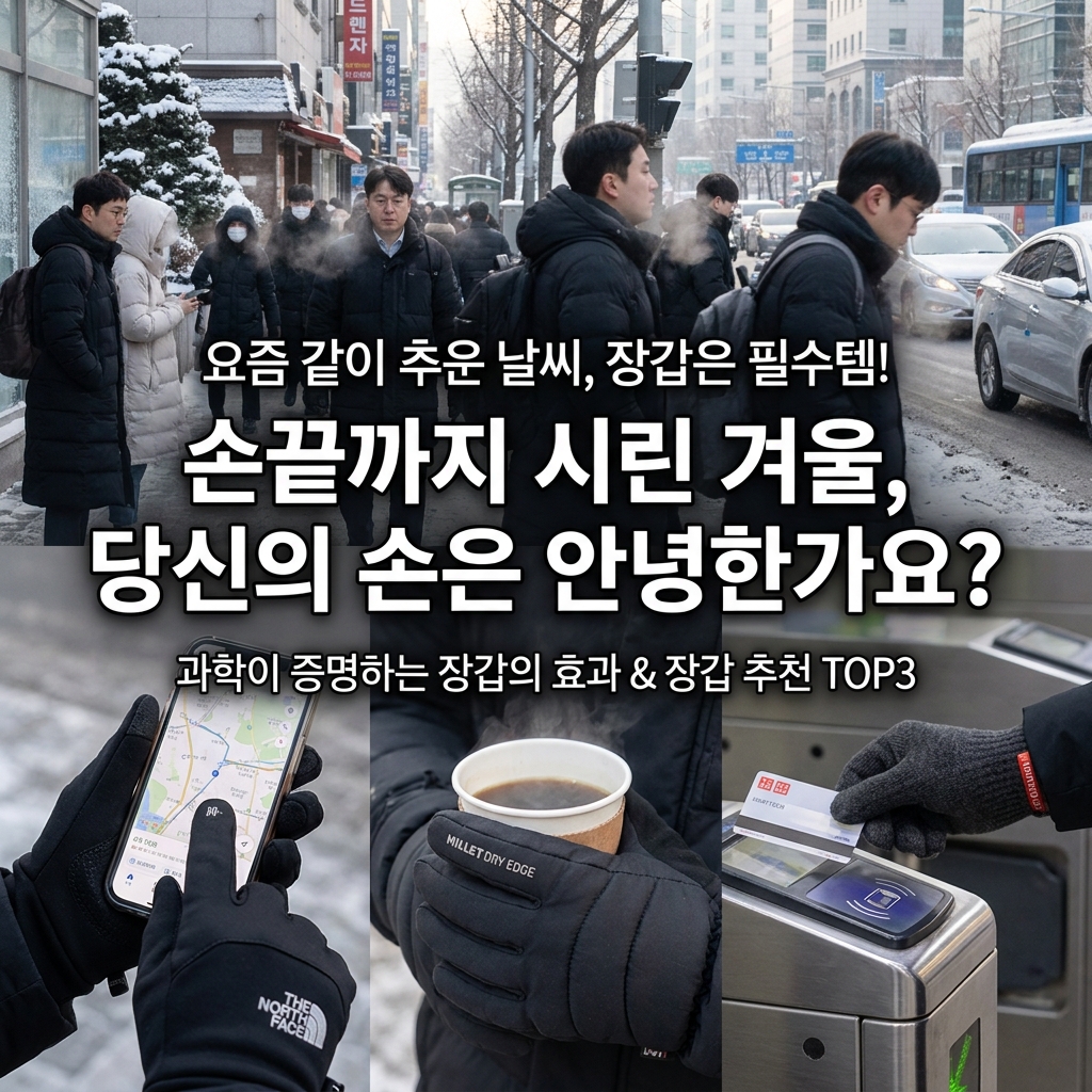 요즘 같이 추운 날씨, 장갑은 필수템!