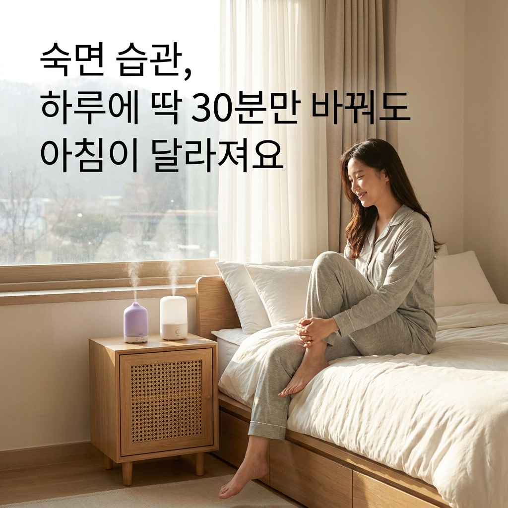 숙면 습관, 하루에 딱 30분만 바꿔도 아침이 달라져요