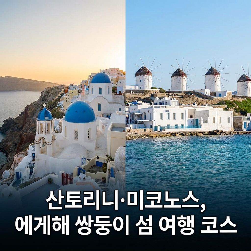 산토리니·미코노스, 에게해 쌍둥이 섬 여행 코스