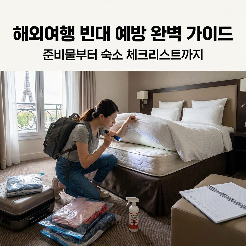 해외여행 빈대 예방 완벽 가이드, 준비물부터 숙소 체크리스트까지
