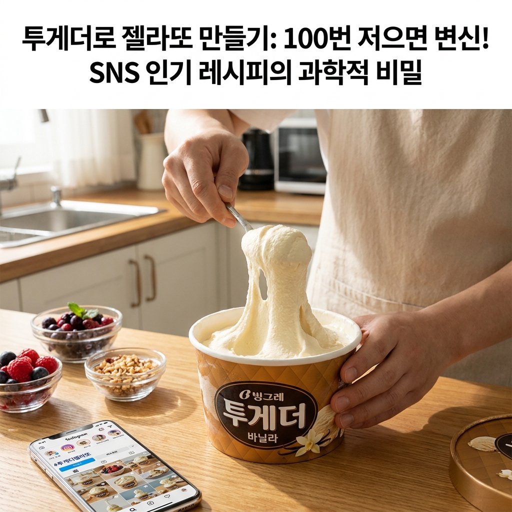 투게더로 젤라또 만들기, SNS 인기 레시피의 과학적 비밀