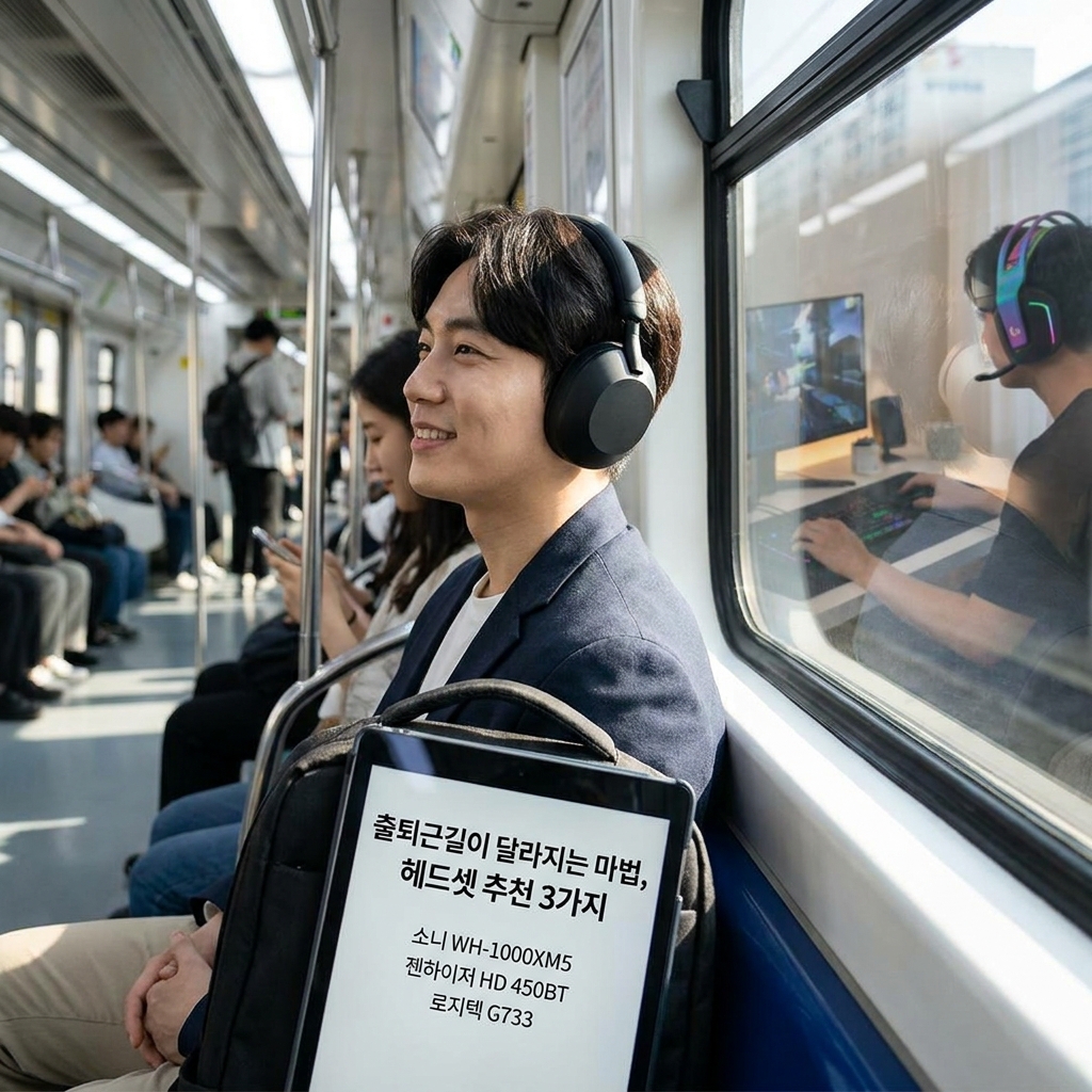 출퇴근길이 달라지는 마법, 헤드셋 추천 3가지