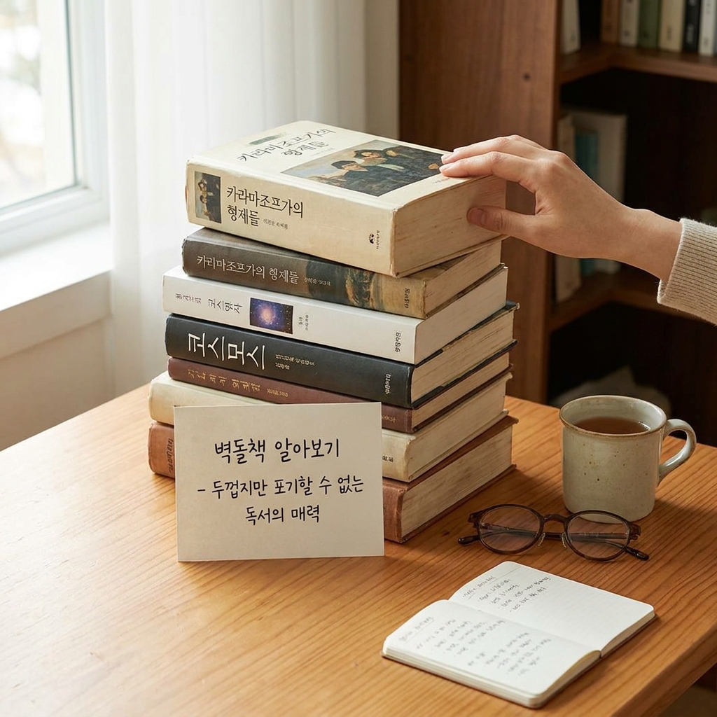 벽돌책 알아보기 - 두껍지만 포기할 수 없는 독서의 매력