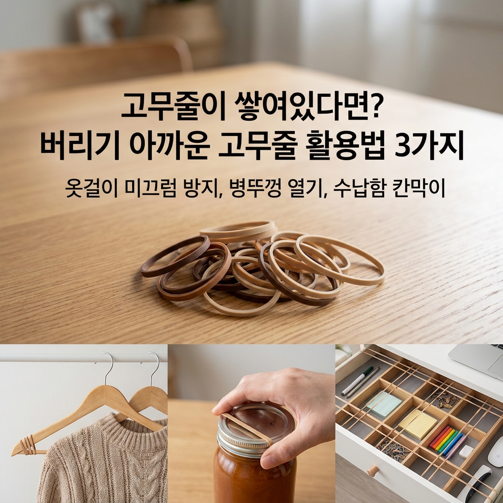 고무줄이 쌓여있다면? 버리기 아까운 고무줄 활용법 3가지
