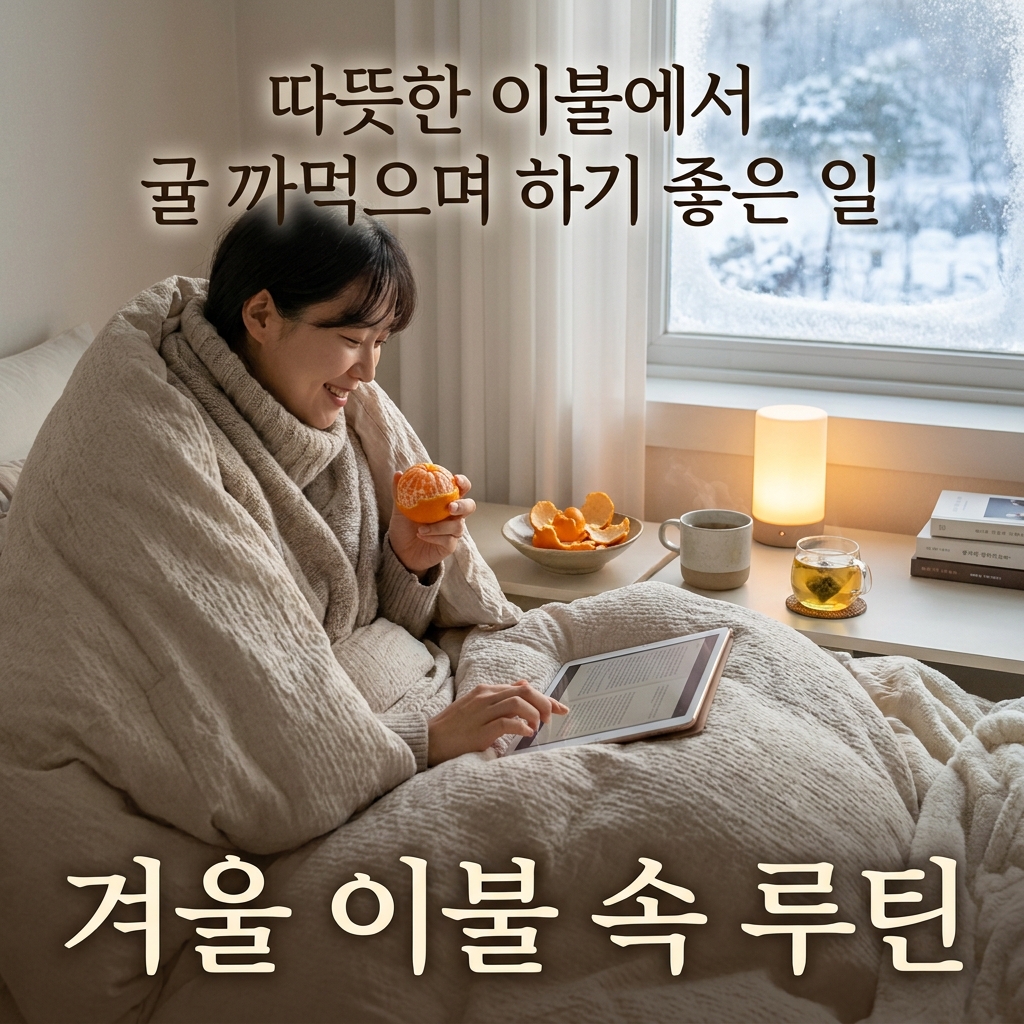 따뜻한 이불에서 귤 까먹으며 하기 좋은 일
