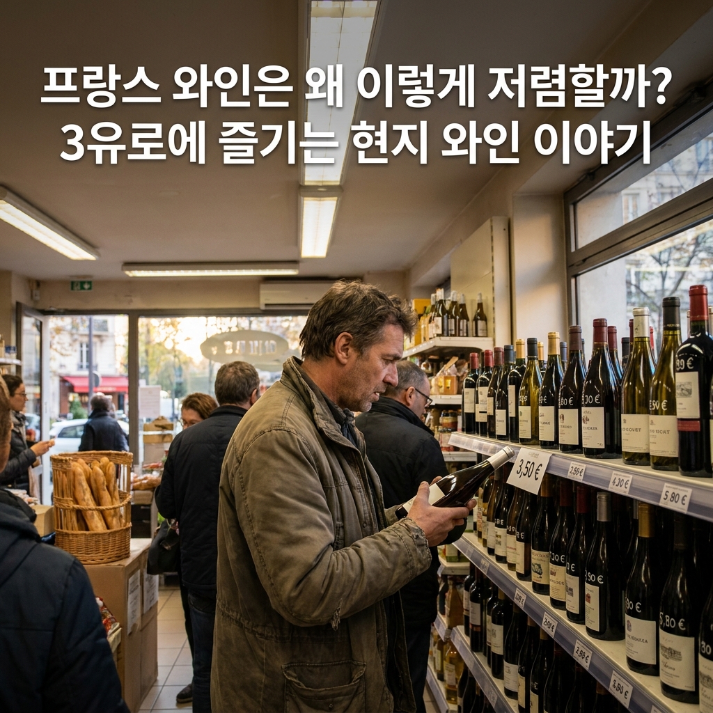 프랑스 와인은 왜 이렇게 저렴할까? 3유로에 즐기는 현지 와인 이야기