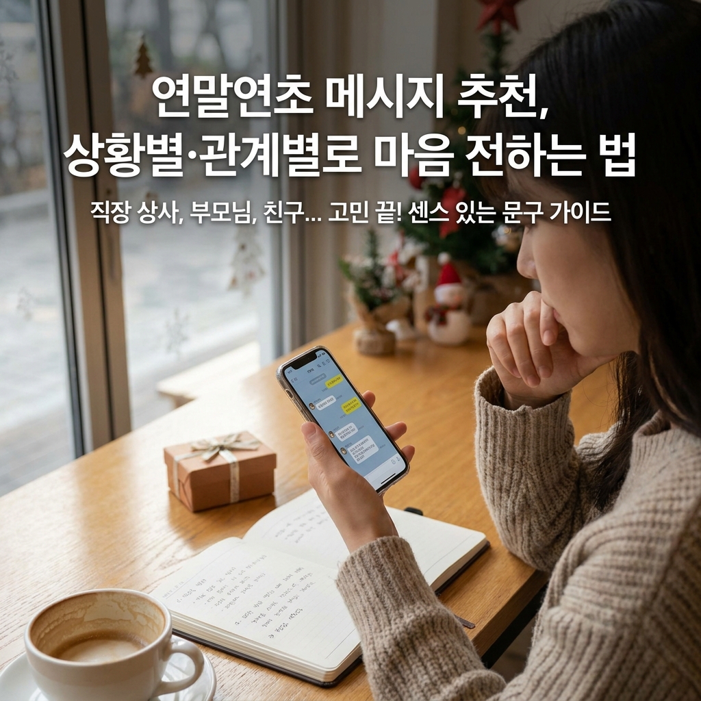 연말연초 메시지 추천, 상황별·관계별로 마음 전하는 법