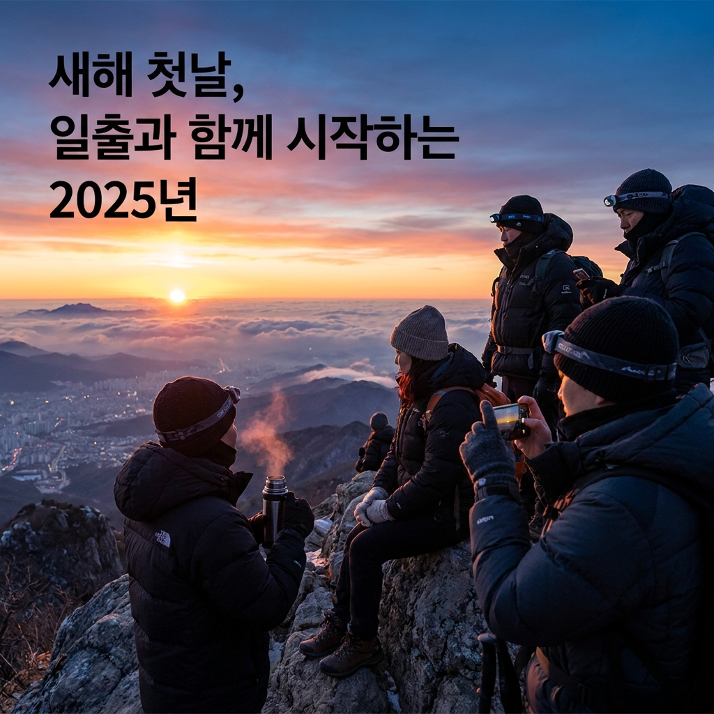 새해 첫날, 일출과 함께 시작하는 2025년