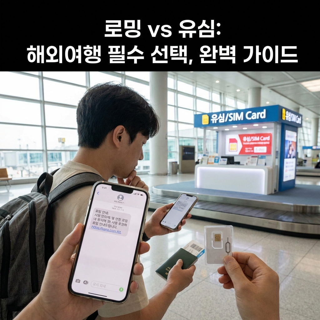 해외여행 필수 선택, 로밍과 유심 차이 완벽 가이드