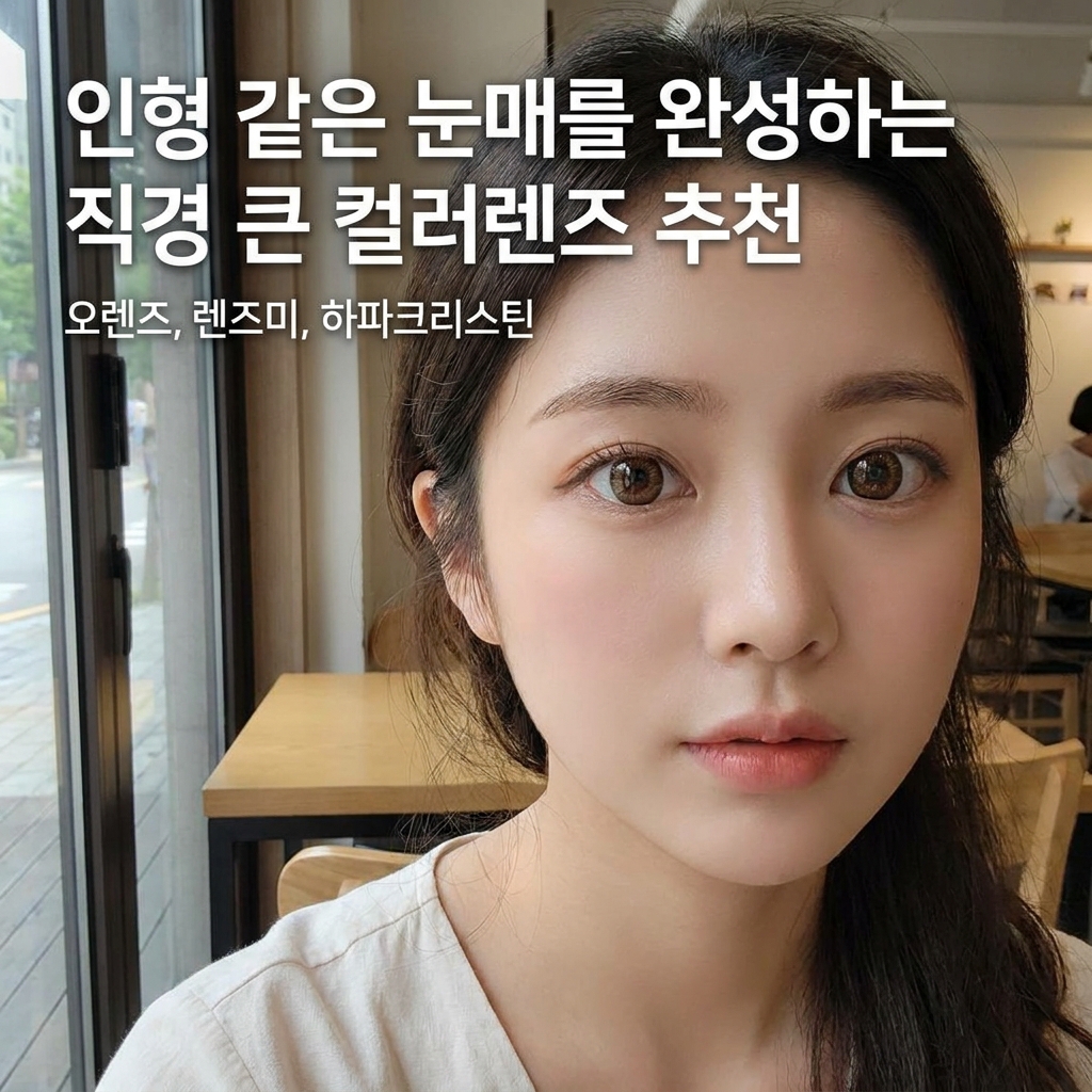 인형 같은 눈매를 완성하는 직경 큰 컬러렌즈 추천