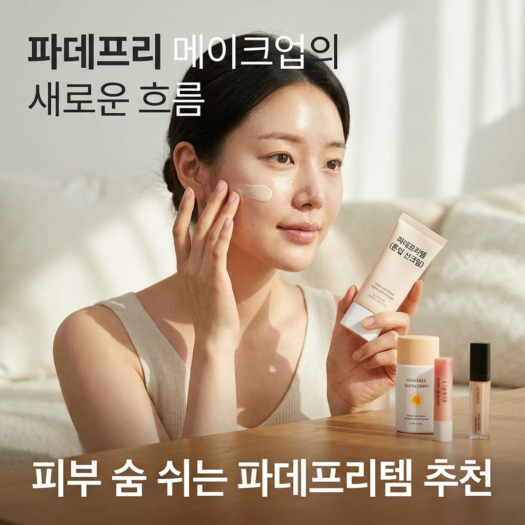 파데프리 메이크업의 새로운 흐름, 피부 숨 쉬는 파데프리템 추천