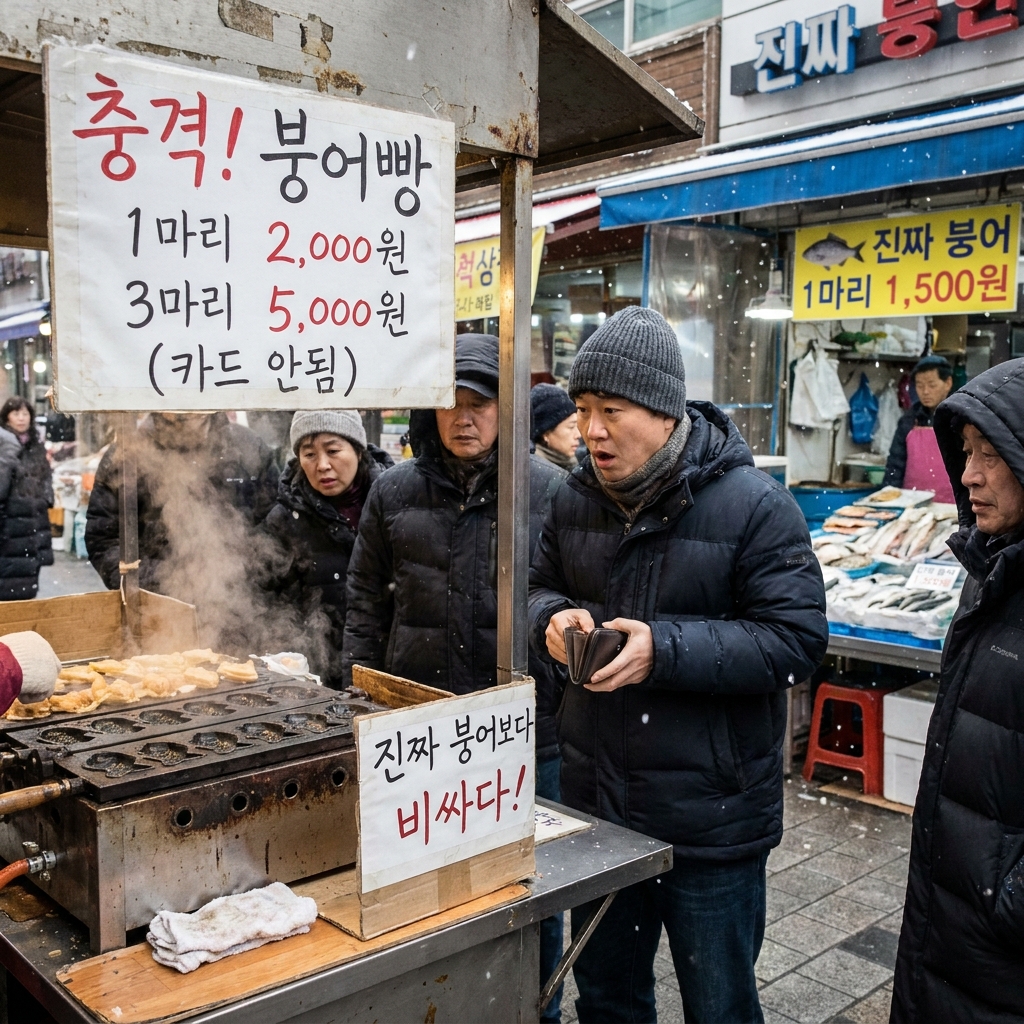 붕어빵이 진짜 붕어 가격? 겨울 간식의 물가 반란