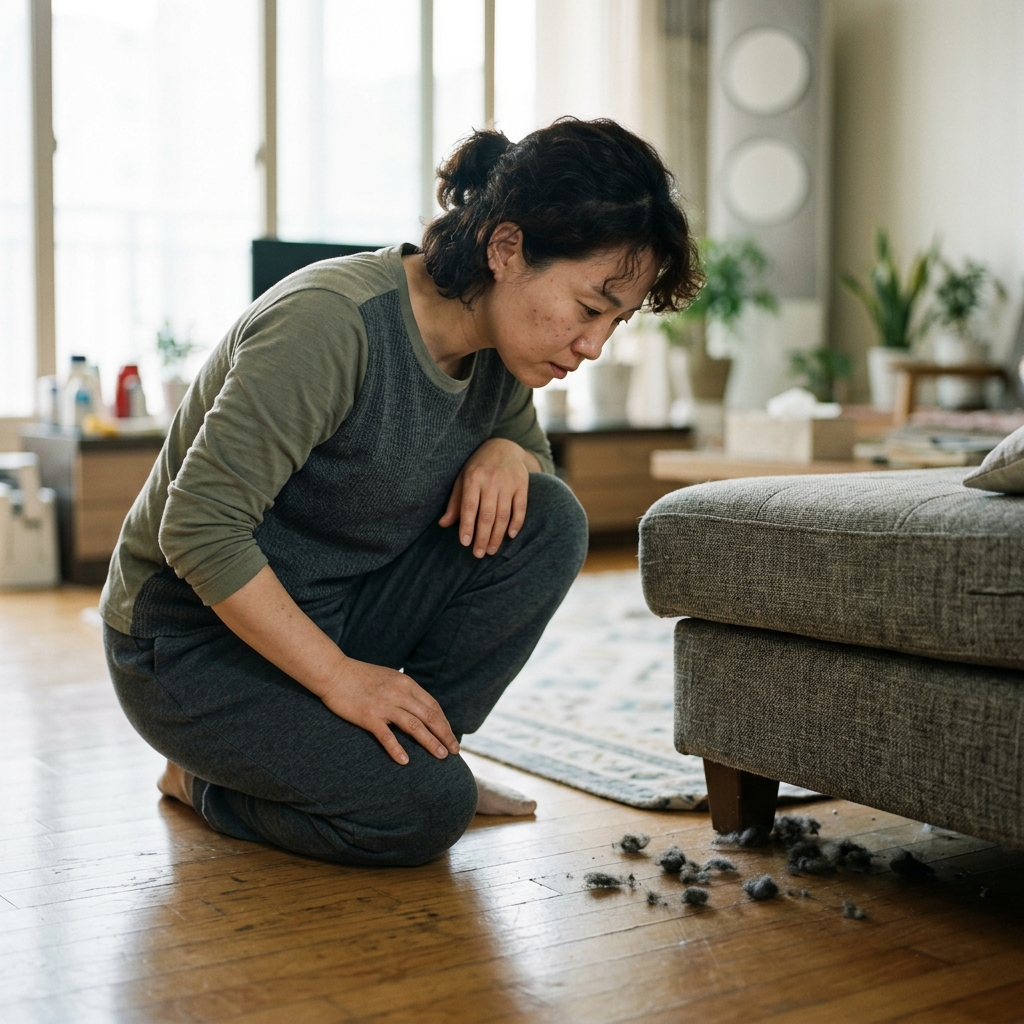 “먼지일 뿐?”…소파 밑 먼지 토끼, 미세먼지·플라스틱 품은 오염 덩어리