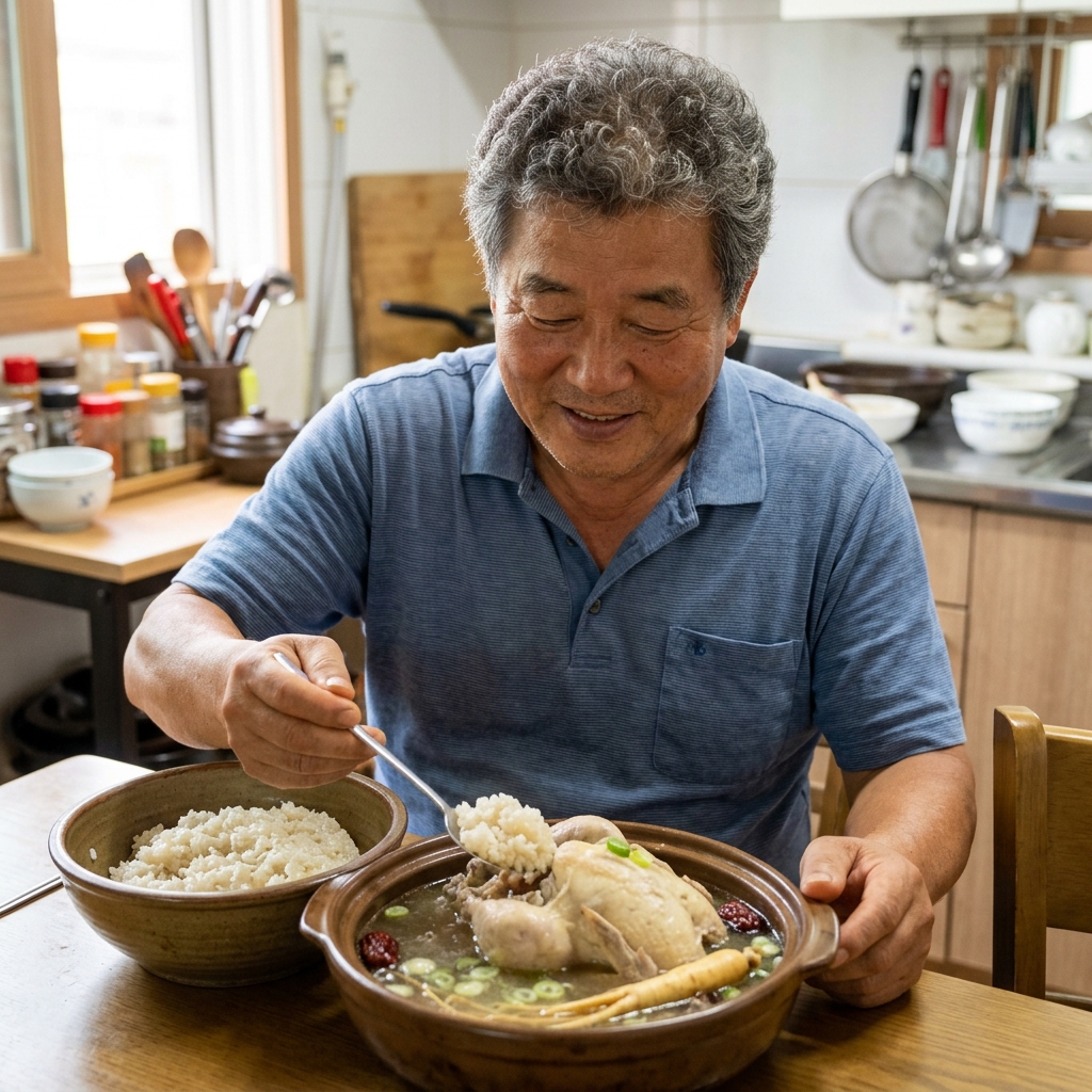 보양식 먹고 혈압 올랐다면, 저염·저당 시니어 삼계탕 조리법 확인하세요