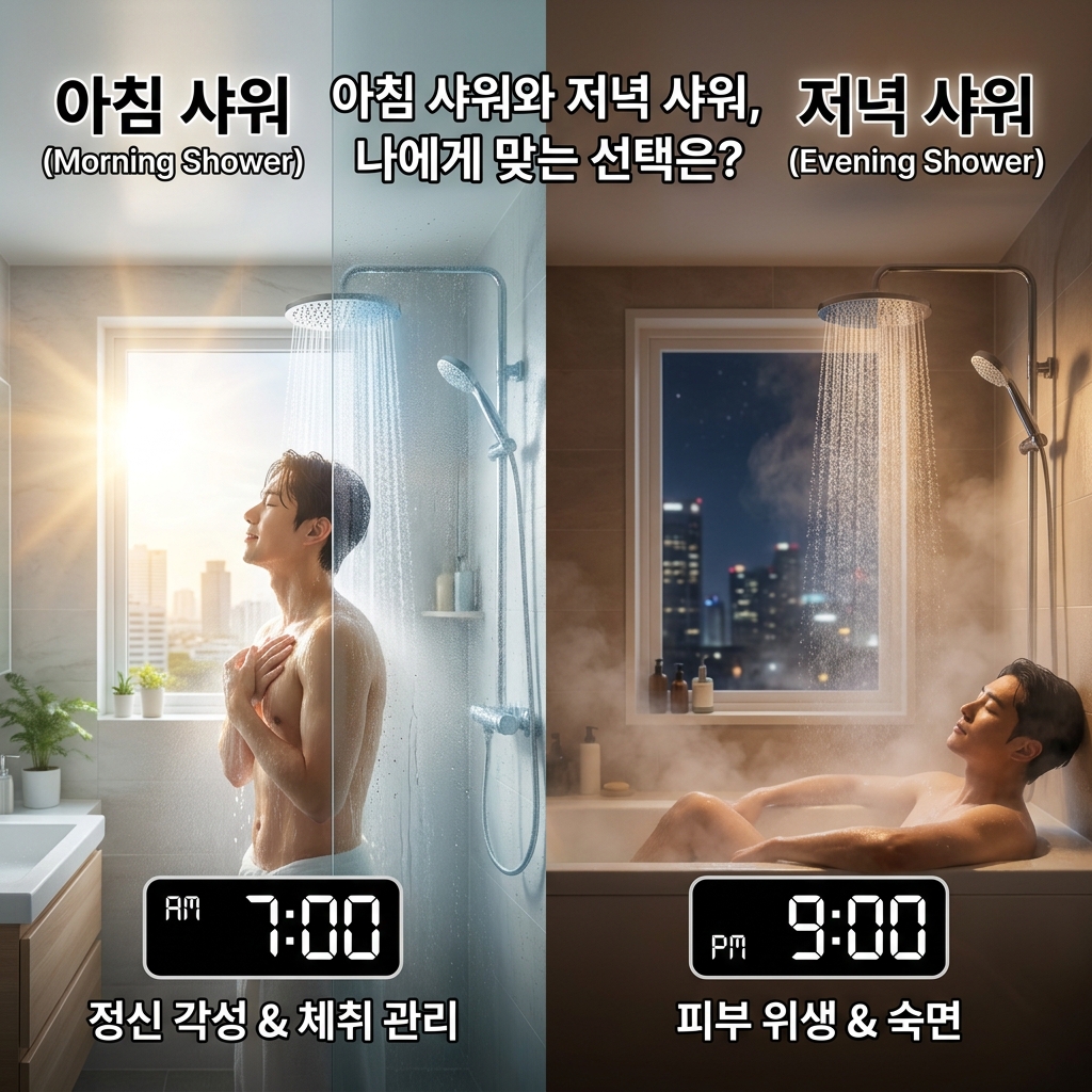 아침 샤워가 좋을까? 저녁 샤워가 좋을까? 정답은…