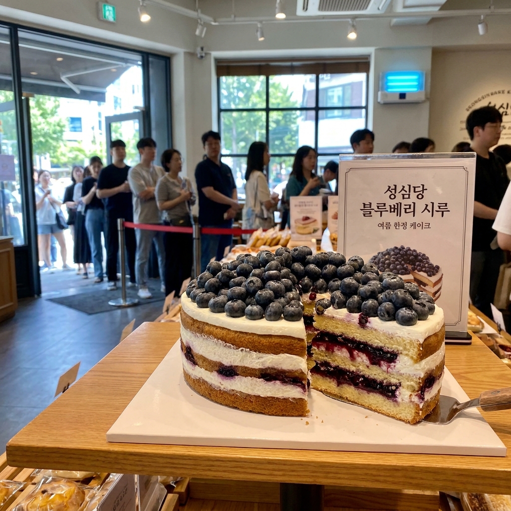 성심당 블루베리 시루, 7월 15일 출시와 함께 돌아온 여름 한정 케이크
