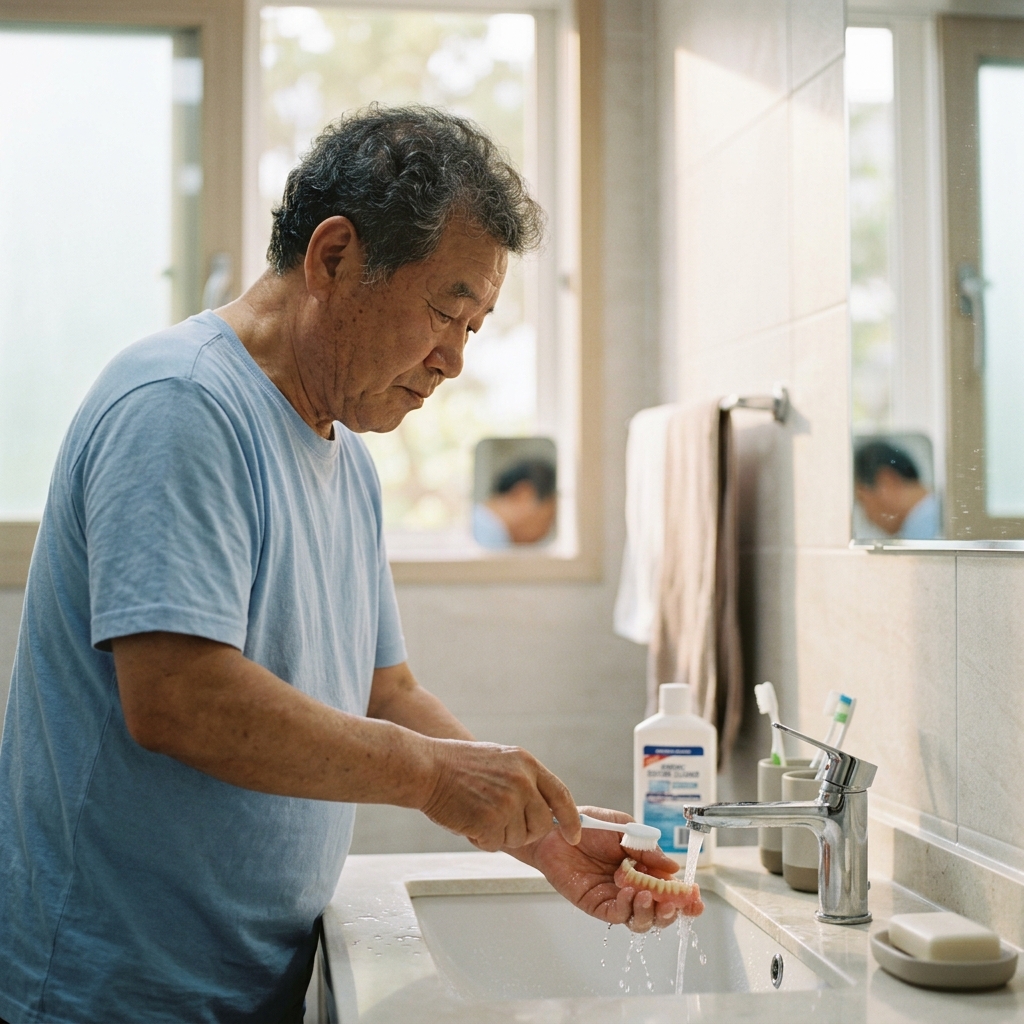 여름철 틀니에 치약 사용했다면, 세균이 번식하는 환경은?