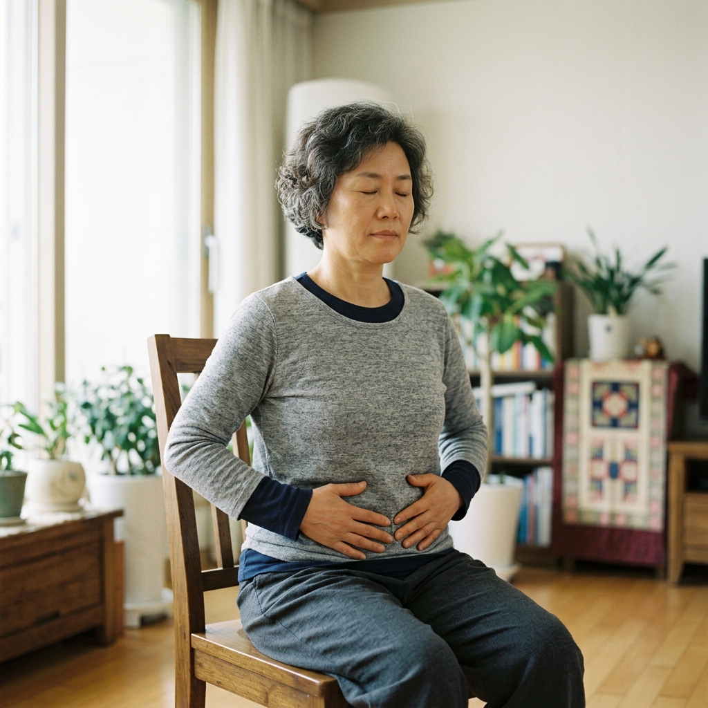 숨 쉴 때 어깨가 올라간다면…승모근 긴장 풀어주는 호흡법